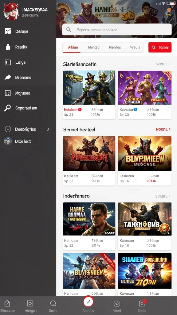 Beragam pilihan permainan menarik dalam aplikasi Cara Download mnduit APK dengan Mudah.